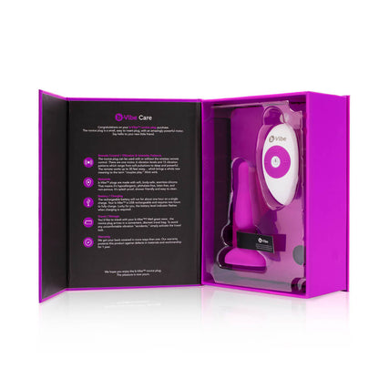 Packaging for the b-Vibe Remote Novice Plug | Kinkly Shop