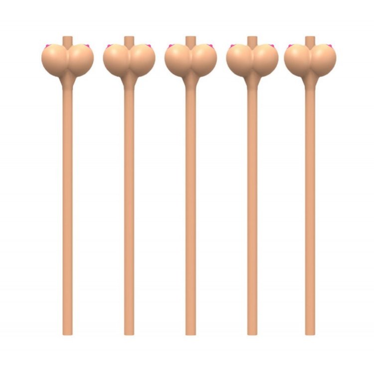 The Booby Straws in front of a plain white background. | Kinkly Shop