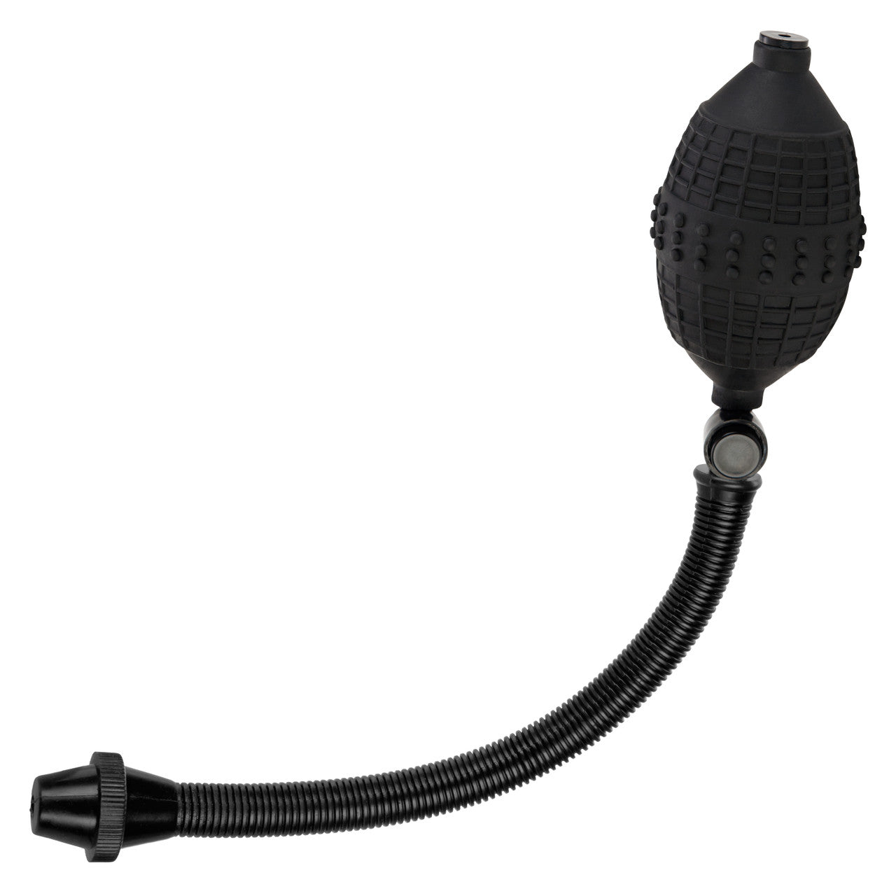 The tubing and inflation bulb of the Rookie Penis Pump. | Kinkly Shop