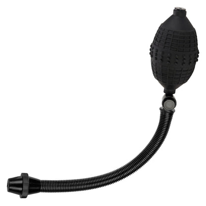 The tubing and inflation bulb of the Rookie Penis Pump. | Kinkly Shop