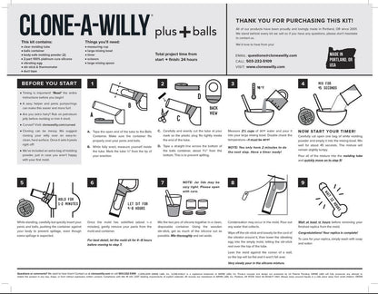 Clone-A-Willy Plus+ Balls Kit