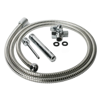Everything that comes with the CleanStream Beginner Shower Enema Set in front of a plain white background | Kinkly Shop