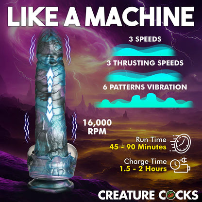 Astro-Thrust Silicone Dildo Thrusting, Vibrating & Sci-Fi Fun Kinkly Shop Astro-Thrust Silicone Dildo Thrusting, Vibrating & Sci-Fi Fun Kinkly Shop