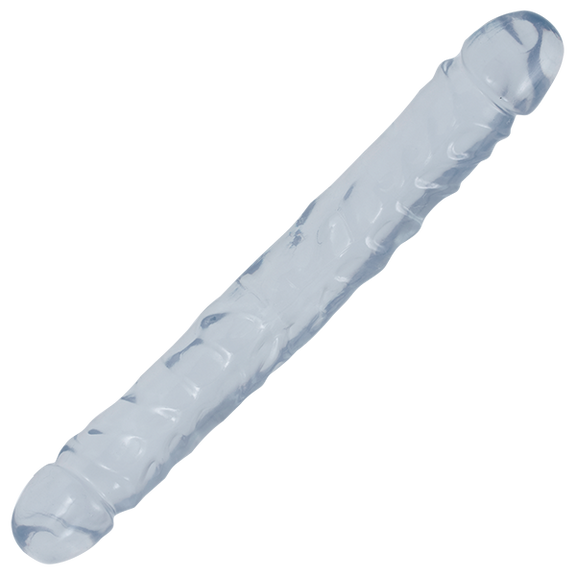Crystal Jellies Double Dong Jr. in Clear | Kinkly Shop