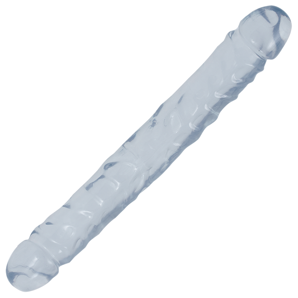 Crystal Jellies Double Dong Jr. in Clear | Kinkly Shop