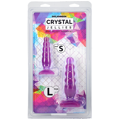 Packaging for the Crystal Jellies Anal Delight Trainer Kit | Kinkly Shop