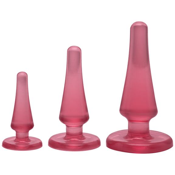 Crystal Jellies Anal Initiation Kit in Pink | Kinkly Shop