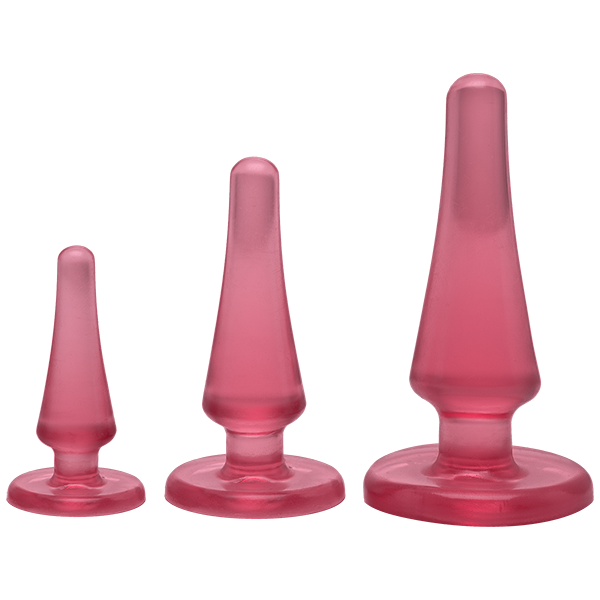 Crystal Jellies Anal Initiation Kit in Pink | Kinkly Shop