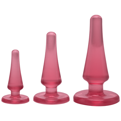 Crystal Jellies Anal Initiation Kit in Pink | Kinkly Shop