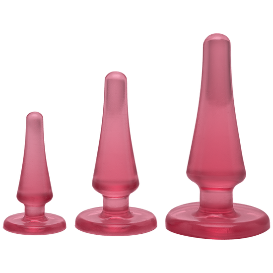 Crystal Jellies Anal Initiation Kit in Pink | Kinkly Shop