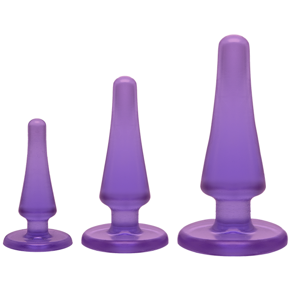 Crystal Jellies Anal Initiation Kit in Purple | Kinkly Shop