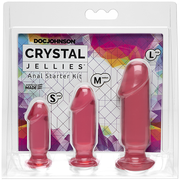 Packaging for the Crystal Jellies Anal Starter Kit | Kinkly Shop