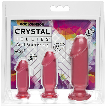 Packaging for the Crystal Jellies Anal Starter Kit | Kinkly Shop