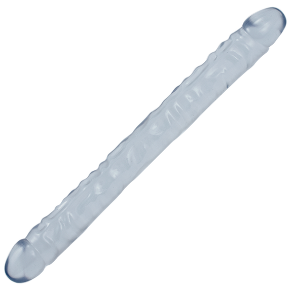 Crystal Jellies 18" Double Dong in Clear | Kinkly Shop
