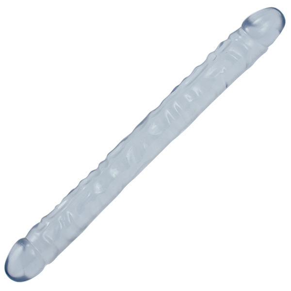 Crystal Jellies 18" Double Dong in Clear | Kinkly Shop