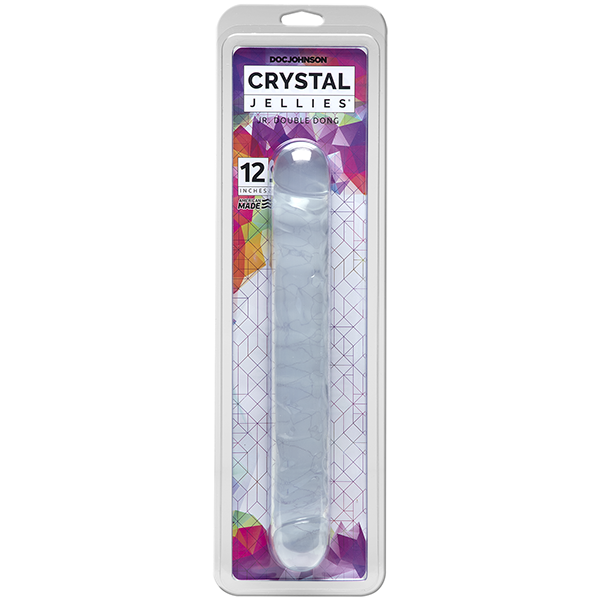 Packaging for the Crystal Jellies Double Dong Jr.| Kinkly Shop