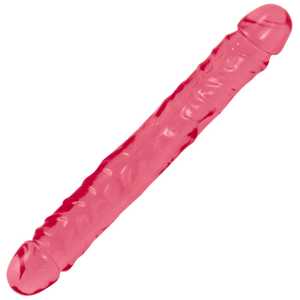 Crystal Jellies Double Dong Jr. in Pink | Kinkly Shop