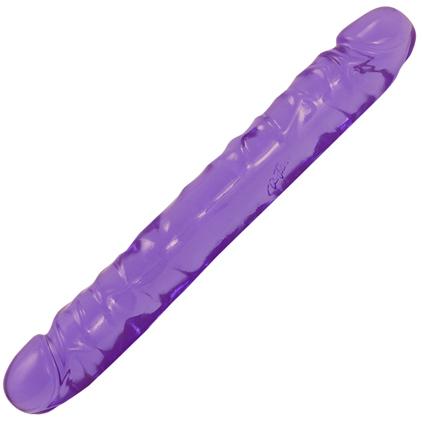 Crystal Jellies Double Dong Jr. in Purple | Kinkly Shop