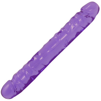 Crystal Jellies Double Dong Jr. in Purple | Kinkly Shop