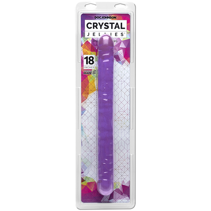 Packaging for the Crystal Jellies 18" Double Dong | Kinkly Shop