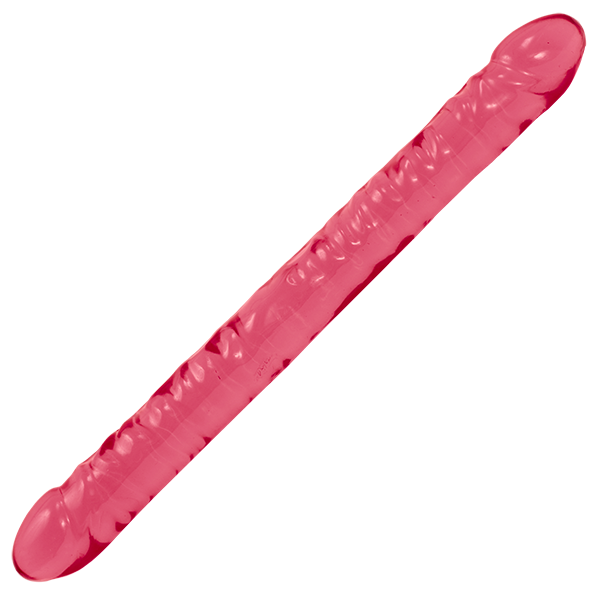 Crystal Jellies 18" Double Dong in Pink | Kinkly Shop
