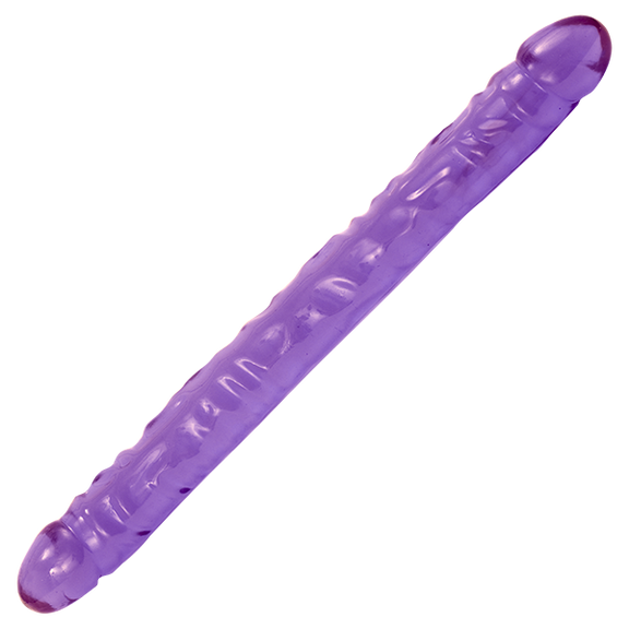 Crystal Jellies 18" Double Dong in Purple | Kinkly Shop