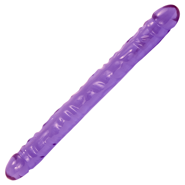 Crystal Jellies 18" Double Dong in Purple | Kinkly Shop