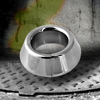 The metal ring of the Fort Troff Full Metal Jacket shown by itself. This makes the metal fastener seams much easier to see. | Kinkly Shop