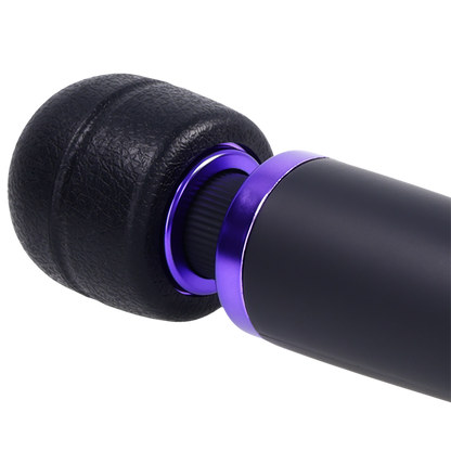Close-up on the head of the Merci Power Wand. The head has a texturing on it. | Kinkly