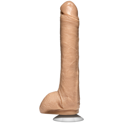 Side angle of the Signature Cocks Kevin Dean Firmskyn dildo. This shows how long the dildo is. | Kinkly Shop