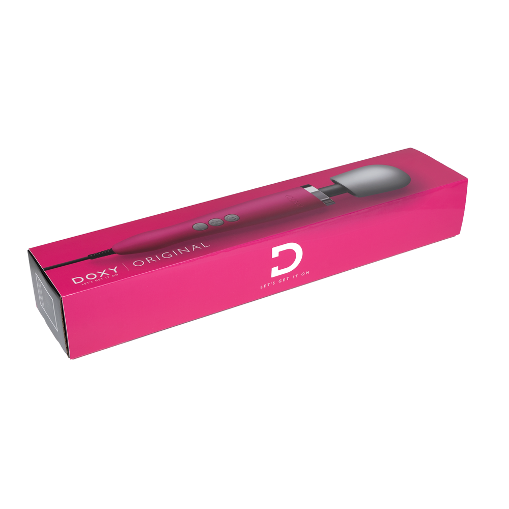 Packaging for the Doxy Original Massager | Kinkly Shop