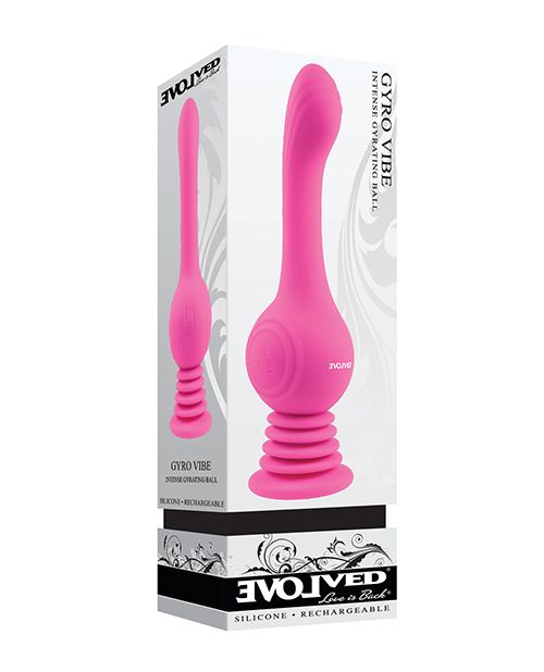 Front side of the packaging for the Evolved Gyro Vibe | Kinkly Shop