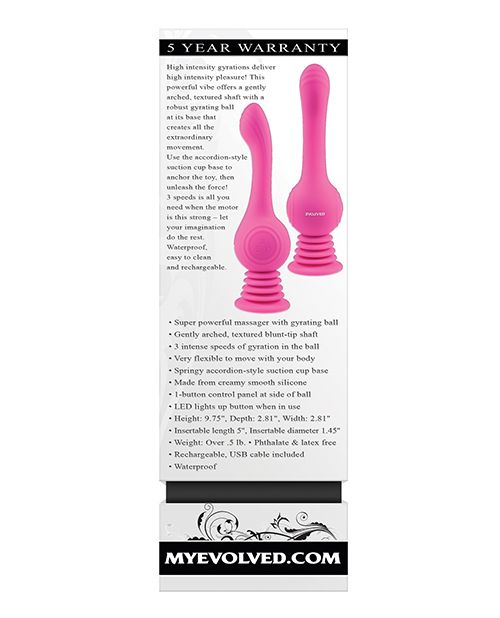 Backside of the packaging of the Evolved Gyro Vibe | Kinkly Shop