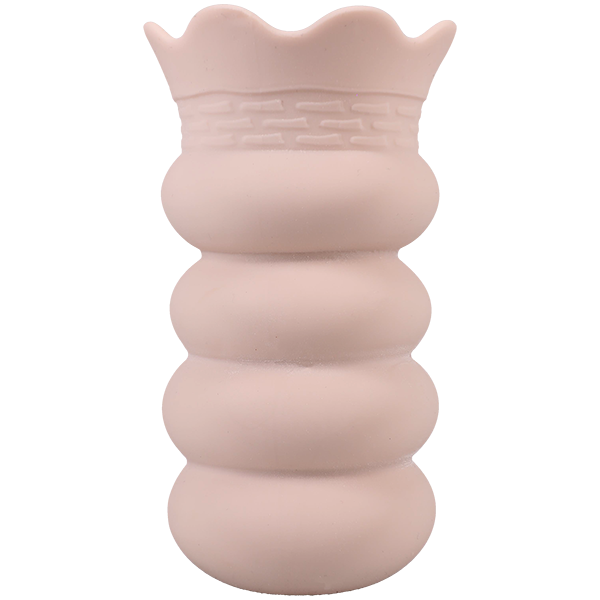 Side view of the Fantasy Fuckers The Worm. The stroker is very large and bulbed, allowing for easier gripping while lubed. | Kinkly Shop