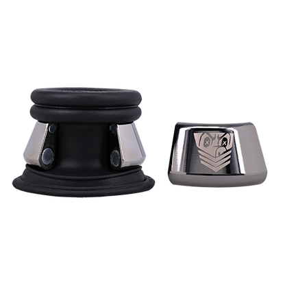 The Fort Troff Full Metal Jacket shown with a large part of the weighted ring removed via its magnetic closure. | Kinkly Shop