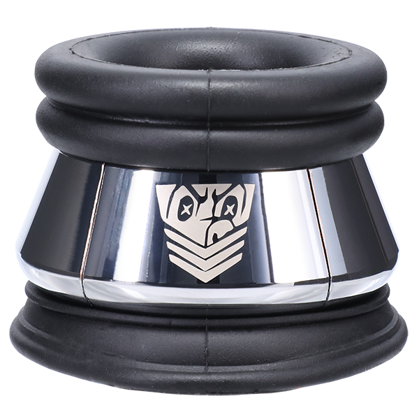 The Fort Troff Full Metal Jacket with the silicone ring shown underneath the external metal weighted ring. | Kinkly Shop