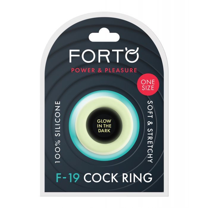 Packaging for the Forto F-19 Two-Tone Glow in the Dark front side. It's a plastic blister pack package. | Kinkly Shop