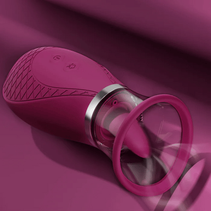 GIF shows how the Scioness sucks and flicks a tongue at the same time for dual pleasure | Kinkly Shop