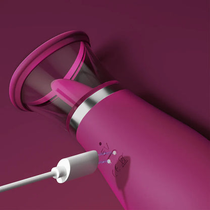 The magnetic charger shown next to the two charging ports on the Scioness. They'll connect to one another to charge. | Kinkly Shop