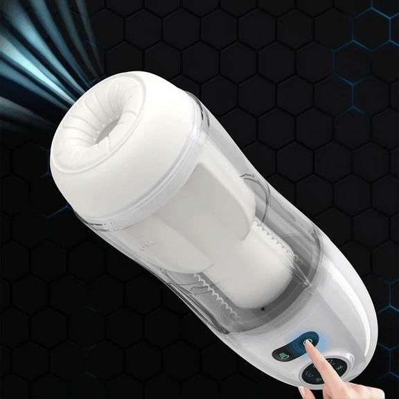 GIF showcasing the suction of the Kai 2, showing how it squeezes the shaft snugly | Kinkly Shop