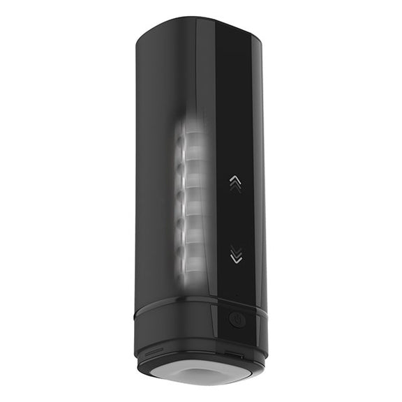 The Onyx+ FeelPornStar Experience shown with an X-Ray design that allows the viewer to see the constricting rings inside the Onyx+ that makes up the stroker's functionality. | Kinkly Shop