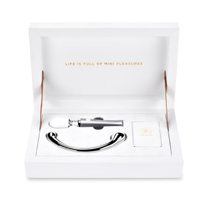 All items in the Le Wand Mini Pleasures Kit packaged snugly in their gift-giving-ready packaging. | Kinkly Shop