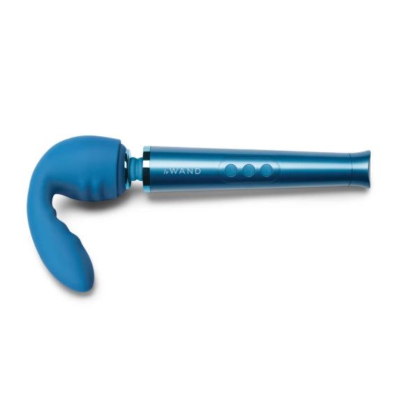 The Le Wand Petite Flexi Attachment shown on top of a petite wand massager. Wand massager not included. | Kinkly Shop