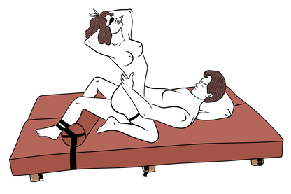 Liberator Black Label Divan Daybed with Cuffs