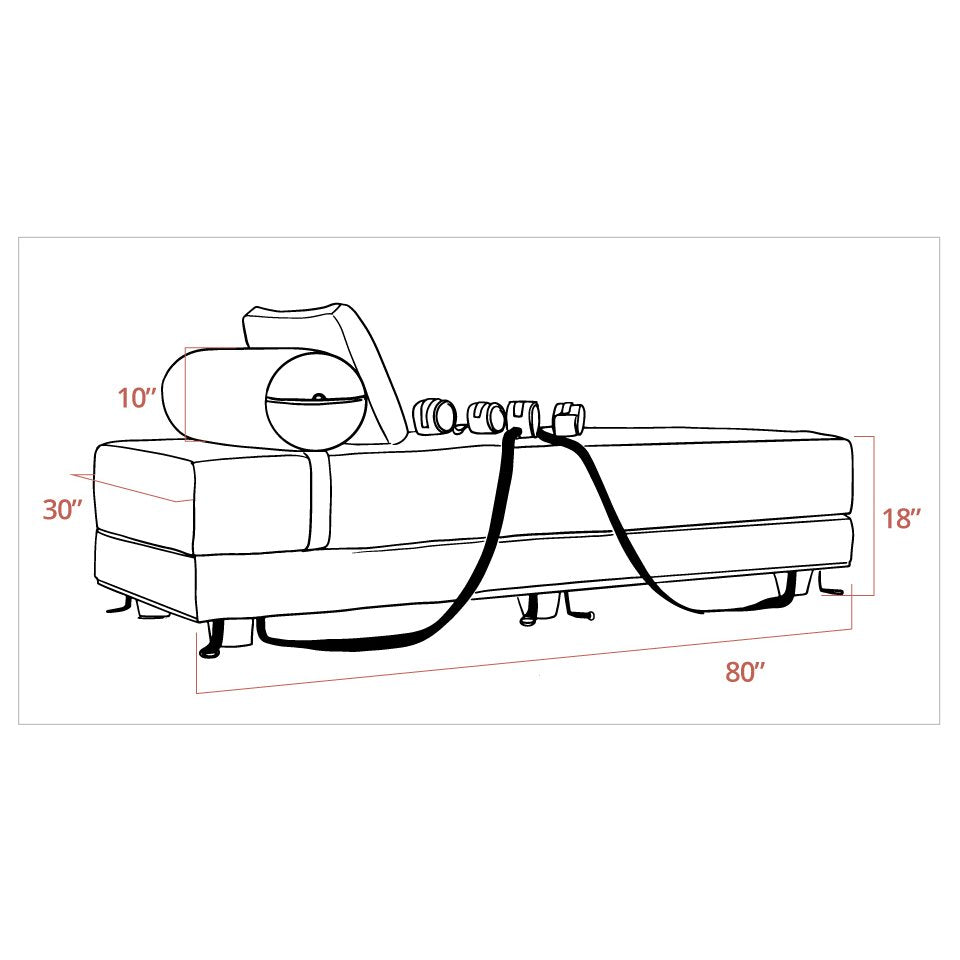 Liberator Black Label Divan Daybed with Cuffs