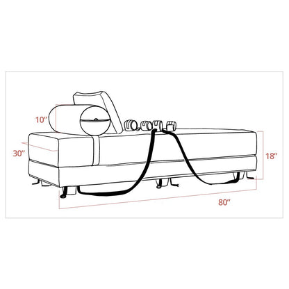 Liberator Black Label Divan Daybed with Cuffs