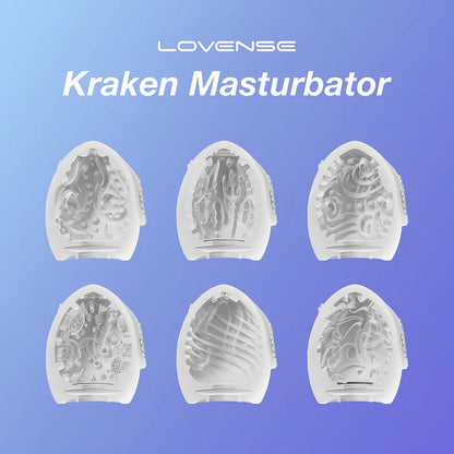 Cross-section of the six different texture variations of the Lovense Kraken. One of the six, at random, will be the one you receive. | Kinkly
