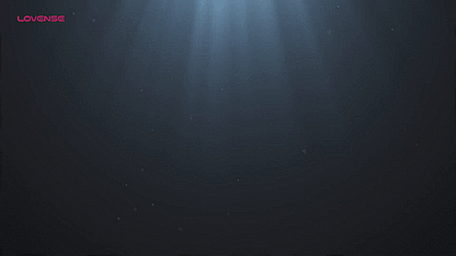 GIF showcases the Lovense Ridge being dropped into a pool of water. Text on the GIF reads "IPX7 waterproof" | Kinkly Shop