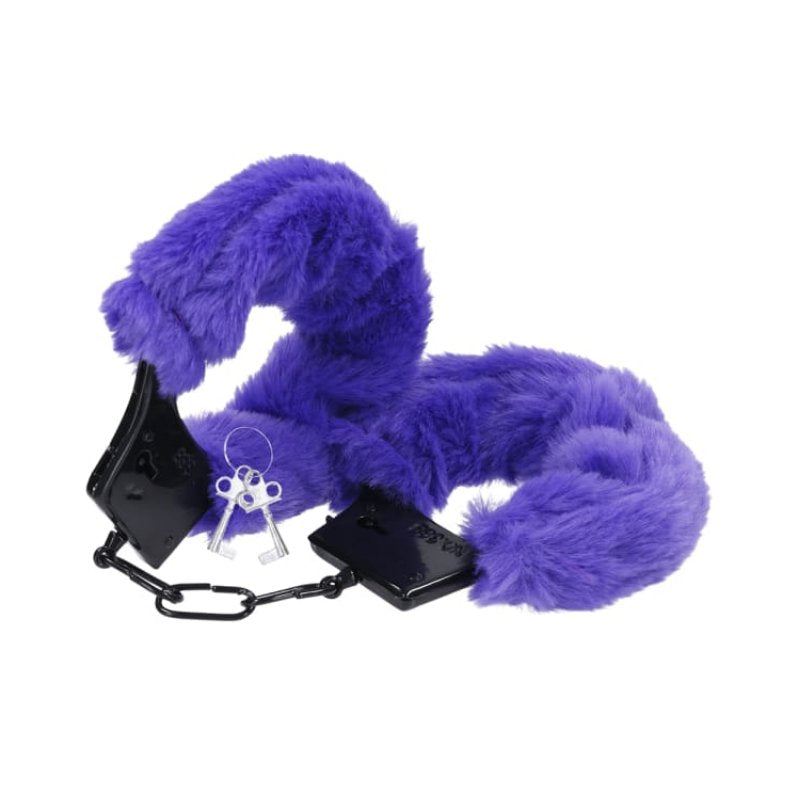 Merci Fluff Cuffs in Purple | Kinkly Shop