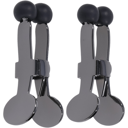 Both of the clamps shown next to one another. Both sets of clamps have silicone-tipped balls. | Kinkly